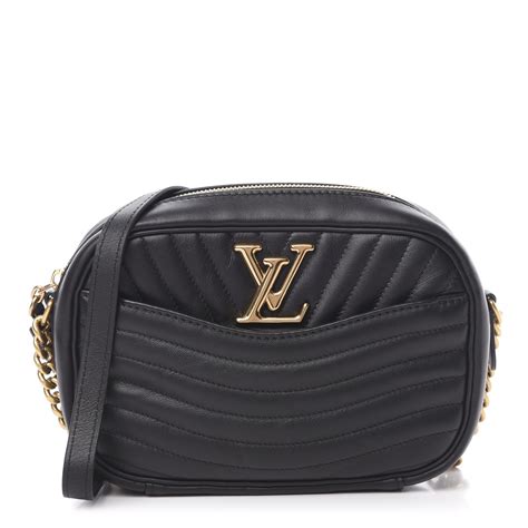 LOUIS VUITTON Calfskin New Wave Camera Bag .